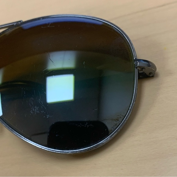 Vintage Vaurnet Pouilloux Sunglasses Unisex Pilot Mirrored Metal Polarized - Picture 4 of 11